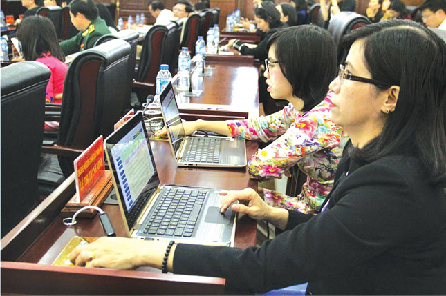 A working session of the municipal People’s Council 