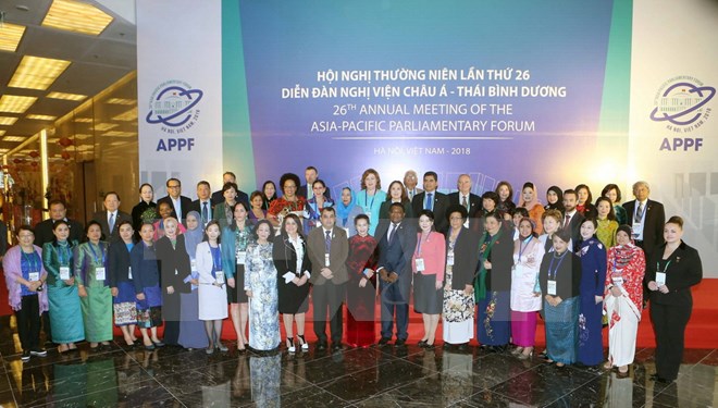 Khai mạc Hội nghị Nữ nghị sỹ trong khuôn khổ APPF-26 tại Hà Nội