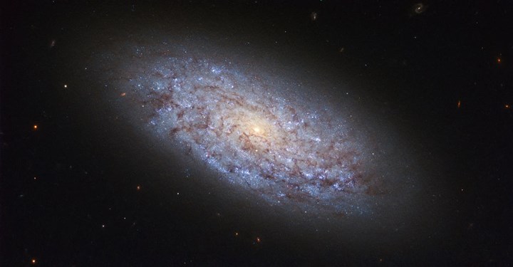 Dải ngân hà lùn NGC 5949 trong chòm sao Draco. Ảnh: ESA