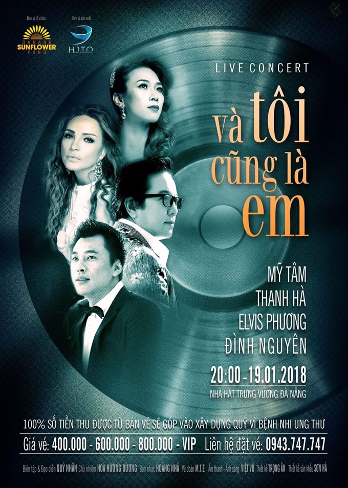One nighter: A poster for a concert to raise funds for children with cancer in Quảng Nam and Đà Nẵng.— Photo courtesy of Đà Nẵng Sunflower Foundation Read more at http://vietnamnews.vn/life-style/420762/concert-to-raise-funds-for-sick-children.html#3pytJKCXZS5iGEgM.99