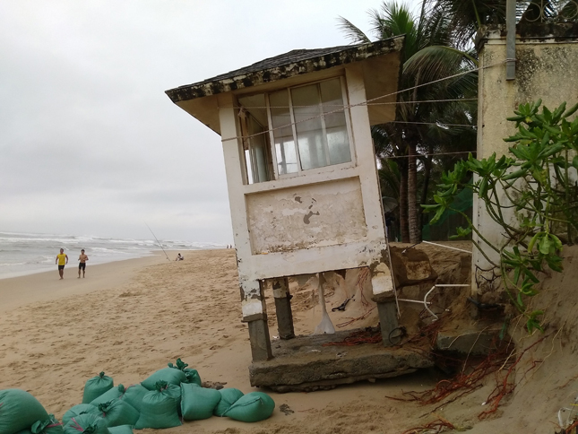 The Bien 1 swimming area is the hardest hit by the erosion