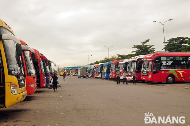 At the city’s inter-provincial coach station (Photo: Thanh Lan)