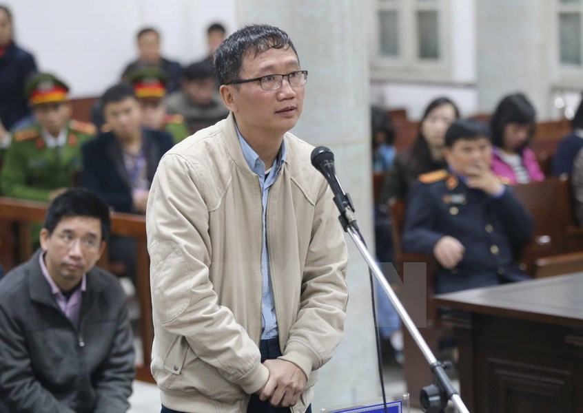 Bị cáo Trịnh Xuân Thanh xin được khoan hồng (Ảnh: Doãn Tấn/TTXVN)