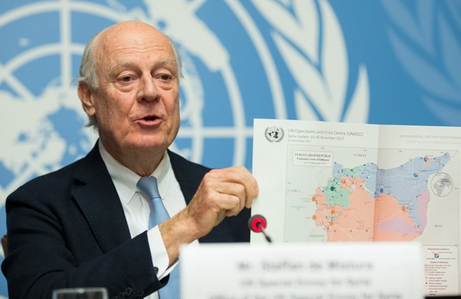 Đặc phái viên Liên hợp quốc về Syria Staffan de Mistura. (Nguồn: THX/TTXVN)