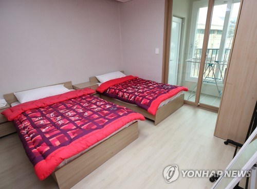  The inside of an accommodation for athletes at the PyeongChang Village in PyeongChang, 180 kilometers east of Seoul (Photo: english.yonhapnews.co.kr)