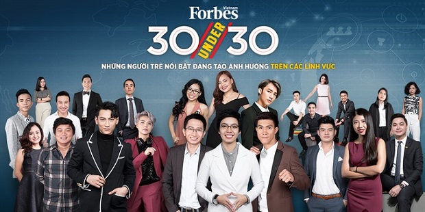 Forbes Việt Nam magazine announced the “30 Under 30” list earlier this week. — Photo forbesvietnam.com.vn 