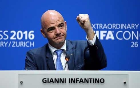 Chủ tịch FIFA Gianni Infantino đến Việt Nam vào ngày 8/2. (Ảnh: Getty)