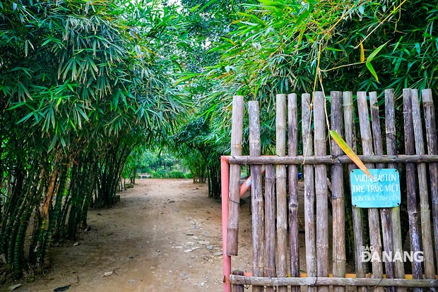  The entrance gate to the site