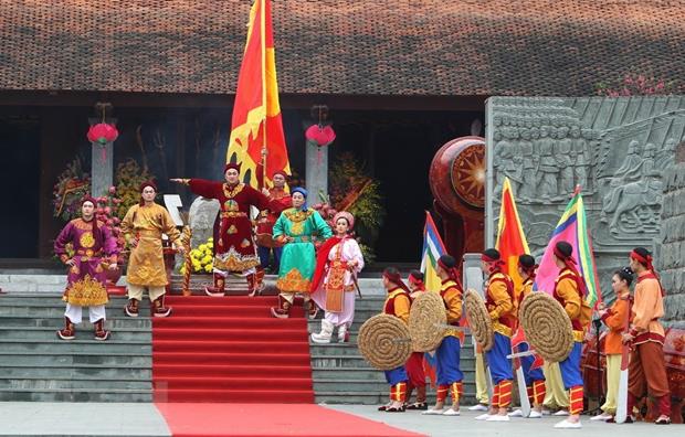  A 'Tuong' (classical drama) play re-enacting the victory (Photo: VNA)