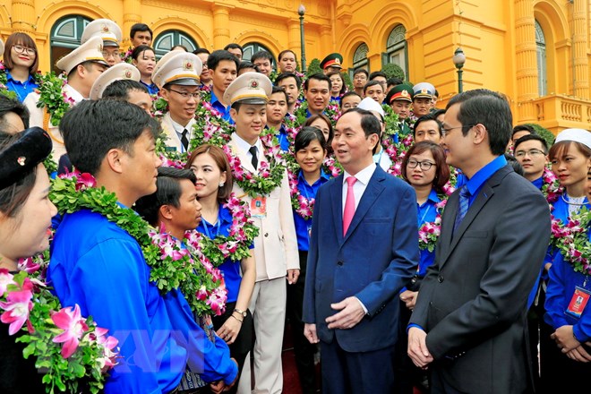 Chủ tịch nước Trần Đại Quang: Tuổi trẻ phải luôn là lực lượng xung kích