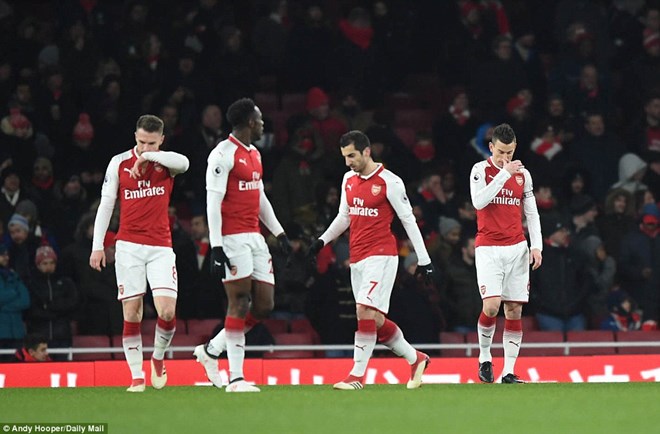 Arsenal tiếp tục gây thất vọng lớn.