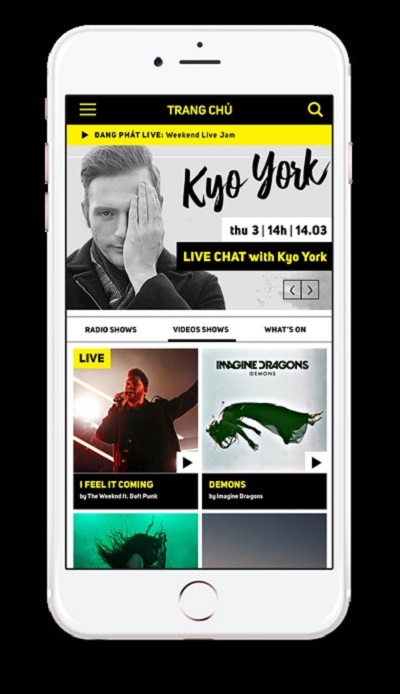 Xone app features high-end, live-streamed, native radio content. (Photo: VNS)