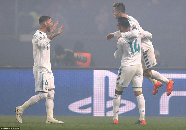 Real Madrid lần thứ 8 liên tiếp góp mặt ở vòng tứ kết Champions League. (Ảnh Internet)