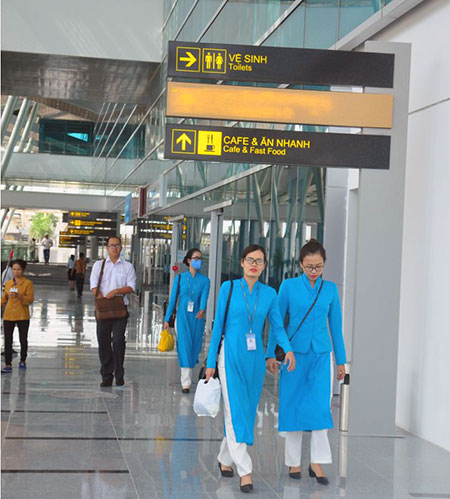 Nhà ga T2 sân bay quốc tế Đà Nẵng được đầu tư ngày càng hiện đại.