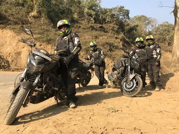 The 17,000-km expedition by four female motorcycling enthusiasts from India, which started on 11 February from Hyderabad, India, covers India, Myanmar, Thailand, Laos, Cambodia, Viet Nam and Bangladesh in 7 weeks. (Photo courtesy of Road to Mekong)