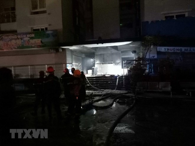 About 200 firemen were sent to the site to control the blaze (Photo: VNA)
