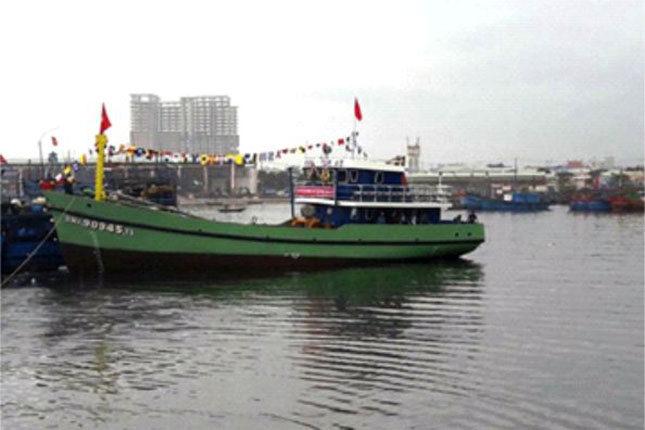 Tàu vỏ thép của ông Đào Ngọc Minh Tâm sau khi hạ thủy đã bám biển dài ngày ở Hoàng Sa để khai thác hải sản, góp phần bảo vệ chủ quyền.