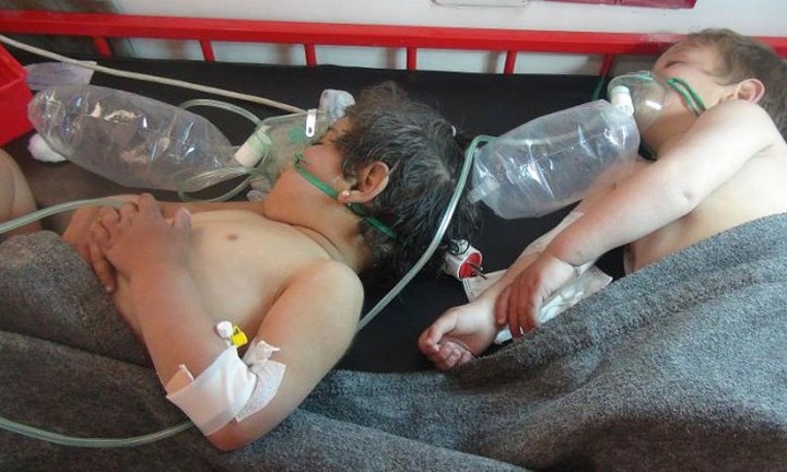 Hình ảnh kinh hoàng được cho là do tấn công hóa học ở Douma (Syria)