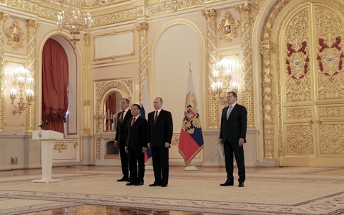 Đại sứ Việt Nam tại Nga trình quốc thư lên Tổng thống Putin