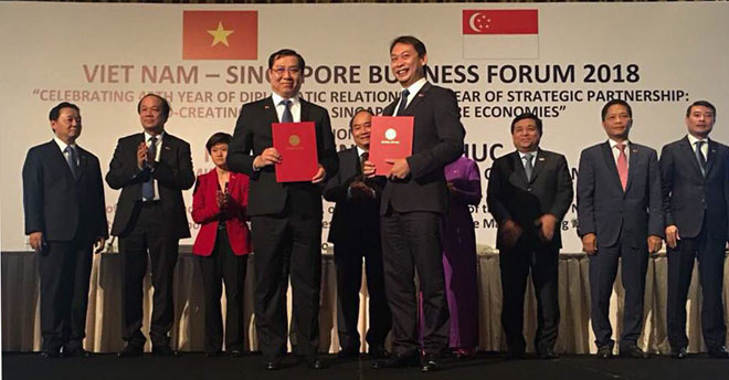 Đà Nẵng trao bản ghi nhớ triển khai hợp tác với doanh nghiệp Singapore