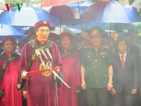 Chủ tịch UBND tỉnh Phú Thọ, Chủ lễ Giỗ Tổ Hùng Vương- Lễ hội Đền Hùng 2018 Bùi Minh Châu đọc Chúc văn.