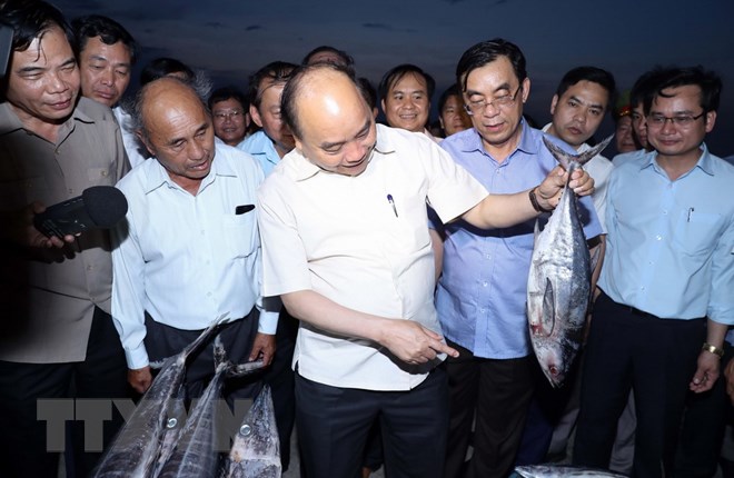 Thủ tướng kiểm tra việc đền bù thiệt hại do sự cố môi trường biển