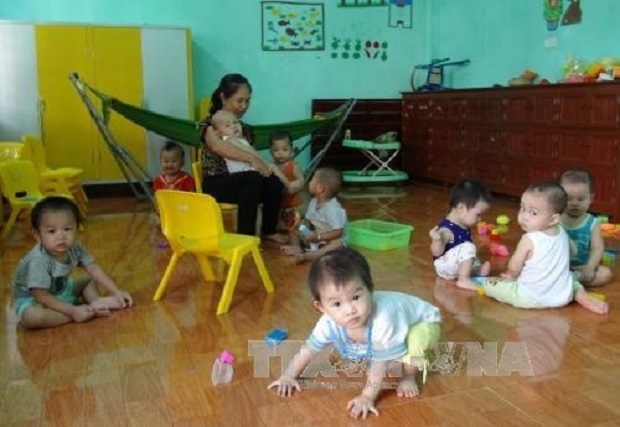 Children at a private nursery (Photo: VNA/VNS)