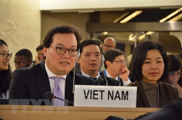 Ambassador Duong Chi Dung, head of Vietnam's Permanent Mission to the UN, the WTO and other international organisations in Geneva (Photo: VNA)