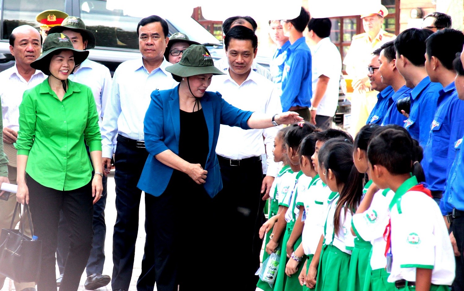 Buổi lễ có sự tham gia của bà Nguyễn Thị Kim Ngân - Ủy viên Bộ Chính trị, Chủ tịch Quốc hội nước Cộng hòa XHCN Việt Nam.