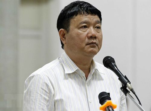 Ông Đinh La Thăng bị xét xử trong phiên sơ thẩm mở tháng 1. Ảnh: TTXVN
