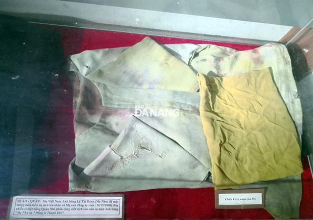 Mother Nhu’s clothes which she wore as she was tortured and was killed by US soldiers on 26 December 1968.  