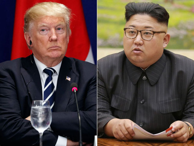 Tổng thống Mỹ Donald Trump và nhà lãnh đạo Triều Tiên Kim Jong-un sẽ gặp gỡ vào ngày 12-6 tại Singapore. 						    Ảnh: AP