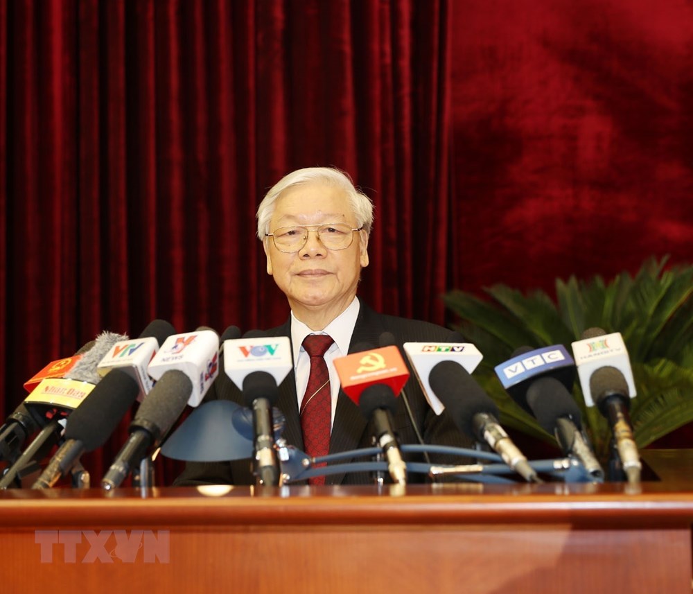 Tổng Bí thư Nguyễn Phú Trọng phát biểu bế mạc Hội nghị Trung ương 7 khoá XII