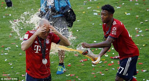 Alaba và Robben, những công thần của Bayern Munich.