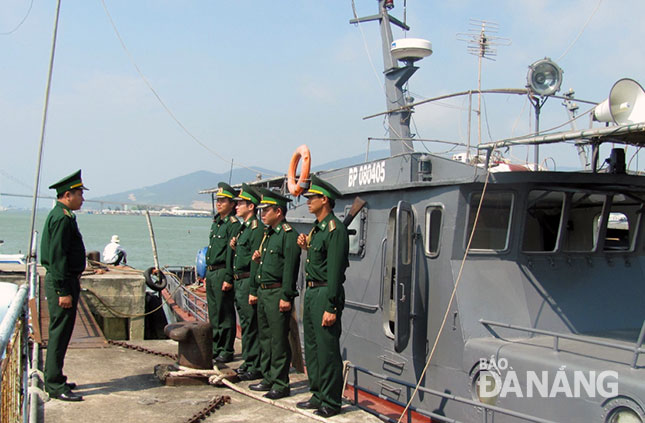 Biên phòng Cửa khẩu cảng Đà Nẵng luôn sẵn sàng trong công tác cứu nạn cứu hộ, phòng chống thiên tai.