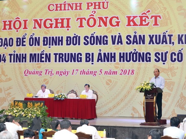 Thủ tướng Nguyễn Xuân Phúc phát biểu kết luận tại hội nghị. (Ảnh: Thống Nhất/TTXVN)