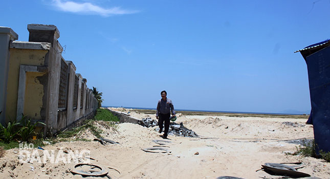 There will be a 4m wide sidewalk leading to beaches on the southern side of the Future Property Invest tourism area project (Photo: Hoang Hiep)