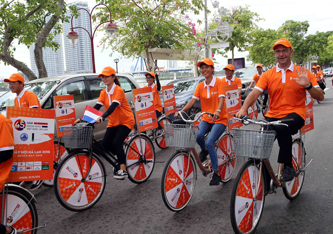 A bike parade 