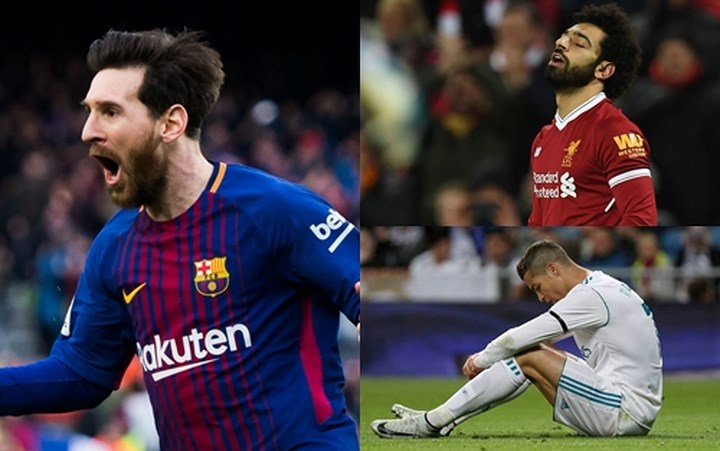 Theo B/R thống kê, mặc dù Cristiano Ronaldo và Mohamed Salah được thi đấu tại chung kết Champions League nhưng 2 ngôi sao này vẫn kém Messi về số lần 