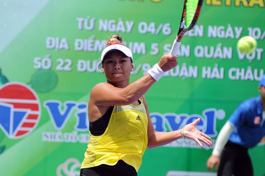 Vietnamese-American tennis player Chanelle Vân Nguyễn. — Photo VTF Read more at http://vietnamnews.vn/sports/449609/chanelle-van-nguyen-triumphs-in-vtf-pro-tour.html#ay2AZzqbkGVOCHB2.99