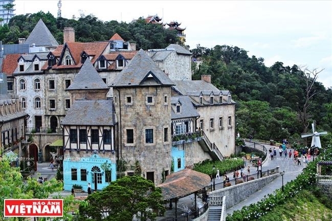 French village - an attractive destination in the tourism area of Ba Na Hills 