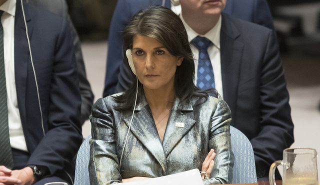 Đại sứ Mỹ tại Liên Hợp Quốc Nikki Haley (Ảnh: Reuters)