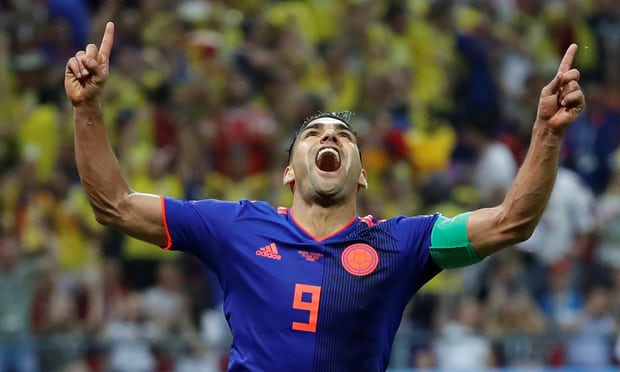 Radamel Falcao đã trở thành “hung thần” của hàng phòng ngự Ba Lan. Ảnh: REUTERS