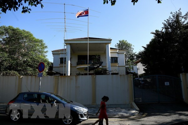 The DPRK embassy in Kuala Lumpur (Source: AFP)