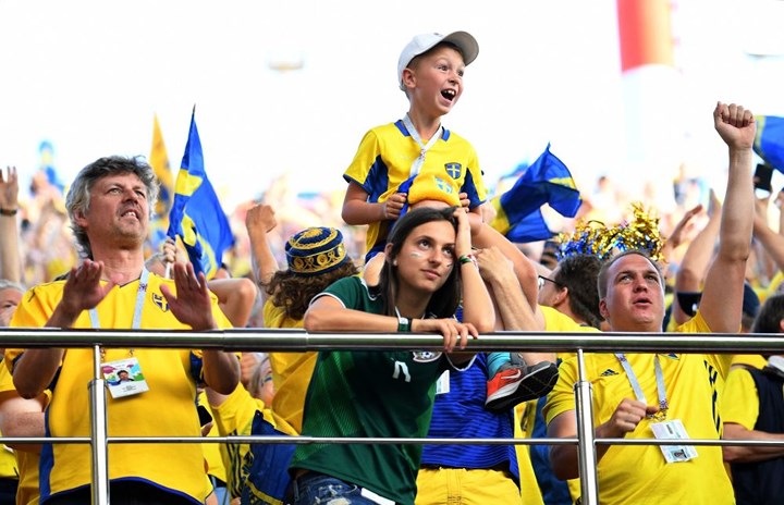 Chiến thắng 3-0 trước Mexico đem lại niềm vui bất ngờ cho các cổ động viên Thụy Điển.