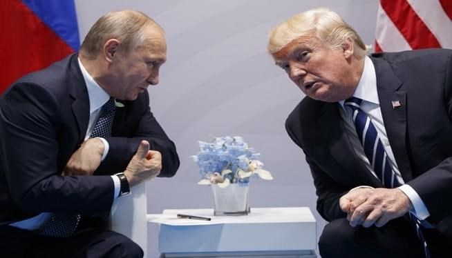 Tổng thống Nga Vladimir Putin và Tổng thống Mỹ Donald Trump.(Nguồn: wmal.com)