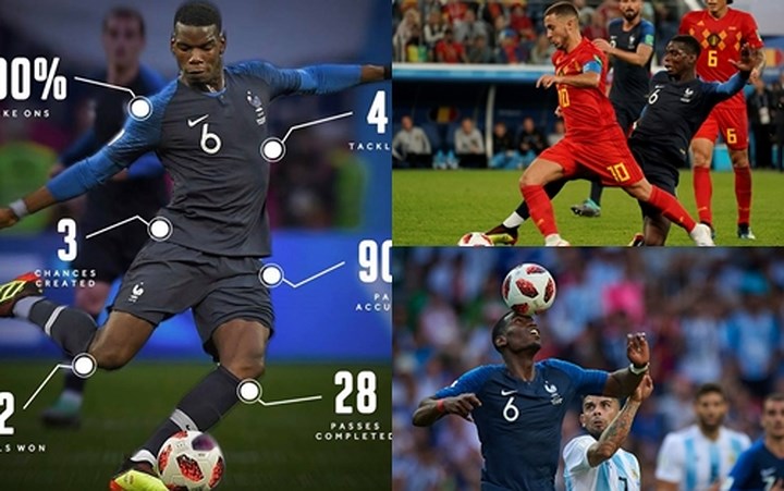Thống kê minh chứng sự đáng sợ của Paul Pogba ở World Cup 2018