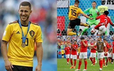 Toàn cảnh Bỉ 2-0 Anh: Eden Hazard 