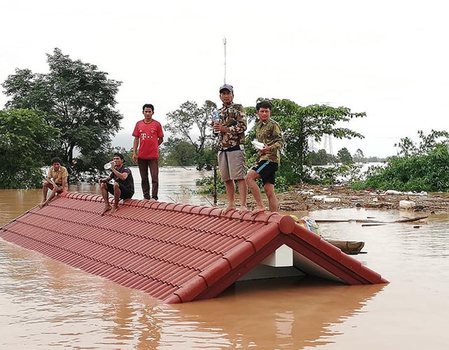 Những hình ảnh đầu tiên về vụ vỡ đập kinh hoàng ở Lào