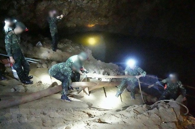 Thai rescue force (Photo: Xinhua/ VNA)